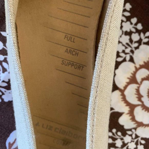 Summer | Vintage Liz Claiborne Canvas Flats, Natural & Jute Colour | 9M - Picture 7 of 13
